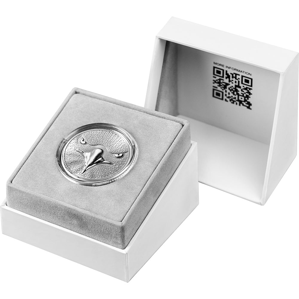 2025 Binary World - Eagle 1oz Silver Proof Coin - 1000 satoshi Case