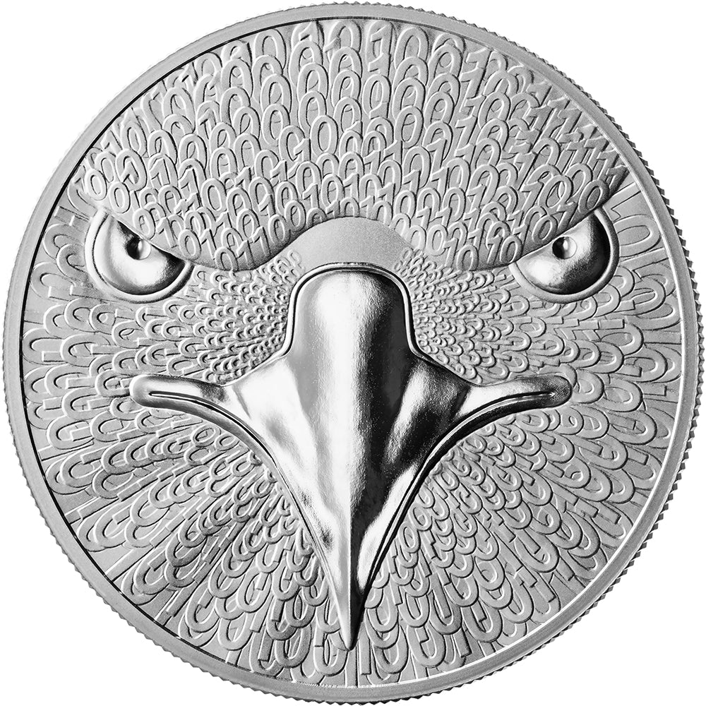 2025 Binary World - Eagle 1oz Silver Proof Coin - 1000 satoshi