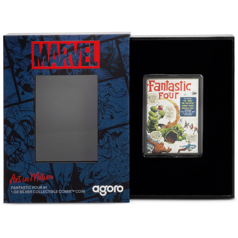 2025 COMIX™ - Marvel Fantastic Four #1 1oz Silver Collectible Coin Case
