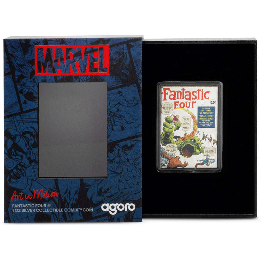 2025 COMIX™ - Marvel Fantastic Four #1 1oz Silver Collectible Coin Case
