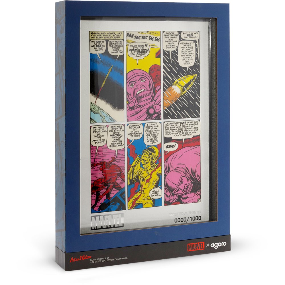 2025 COMIX™ - Marvel Fantastic Four #1 1oz Silver Foil Shipper
