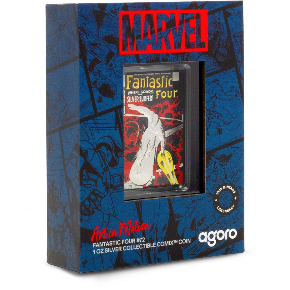 2025 COMIX™ - Marvel Fantastic Four #72 1oz Silver Collectible Coin Shipper