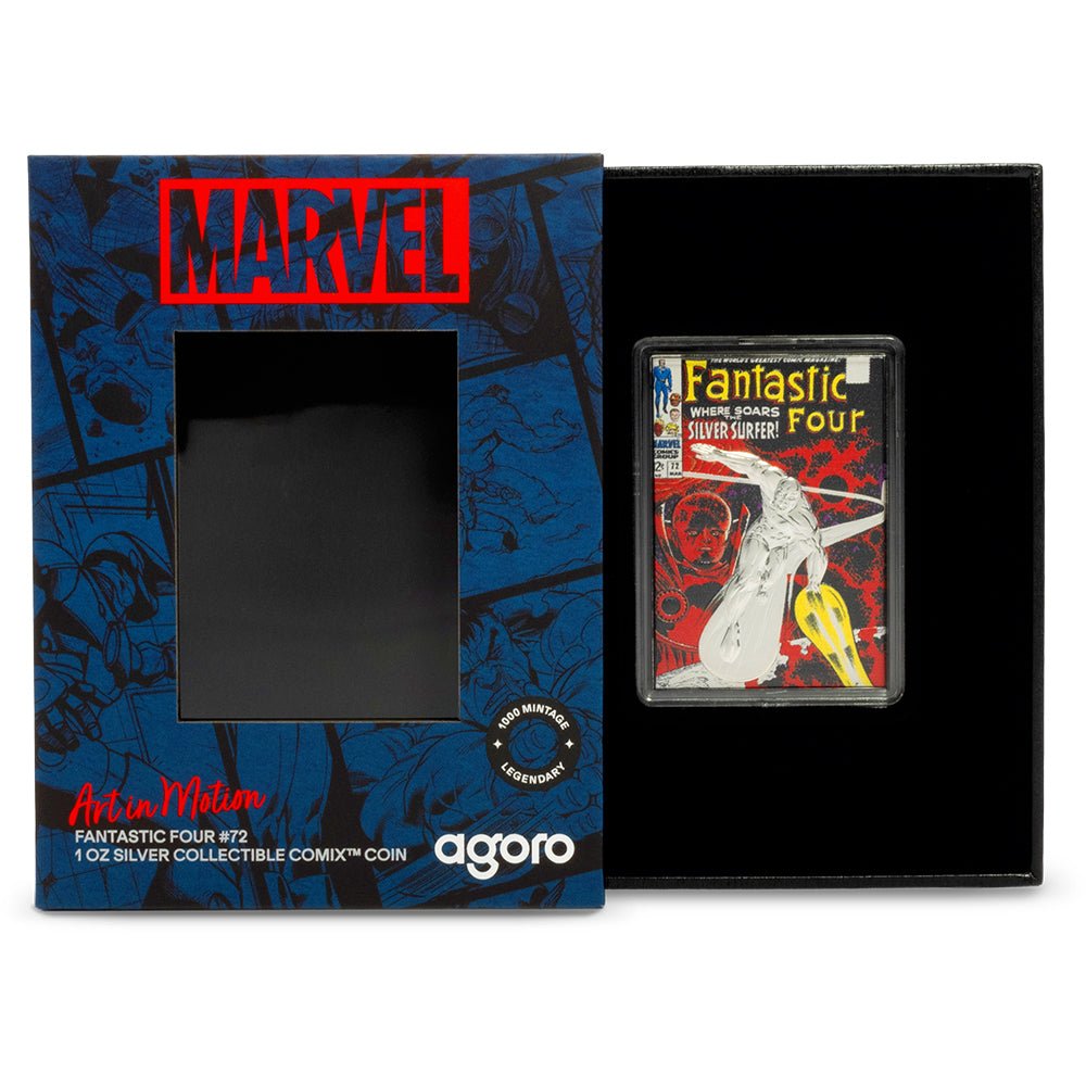 2025 COMIX™ - Marvel Fantastic Four #72 1oz Silver Collectible Coin Case