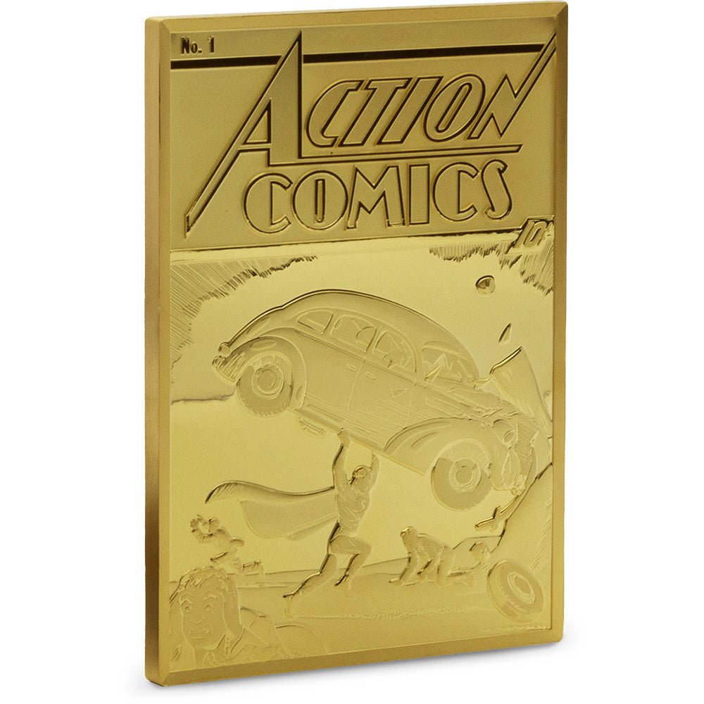 2025 DC 90th Anniversary - Golden Age - Action Comics 1 Gilded 5oz Silver Coin - Direct Coins