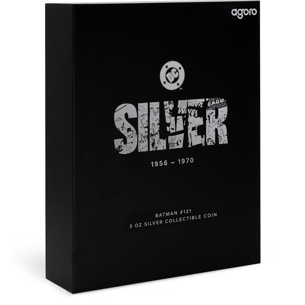 2025 DC 90th Anniversary - Silver Age - Batman #121 3oz Silver Coin Shipper