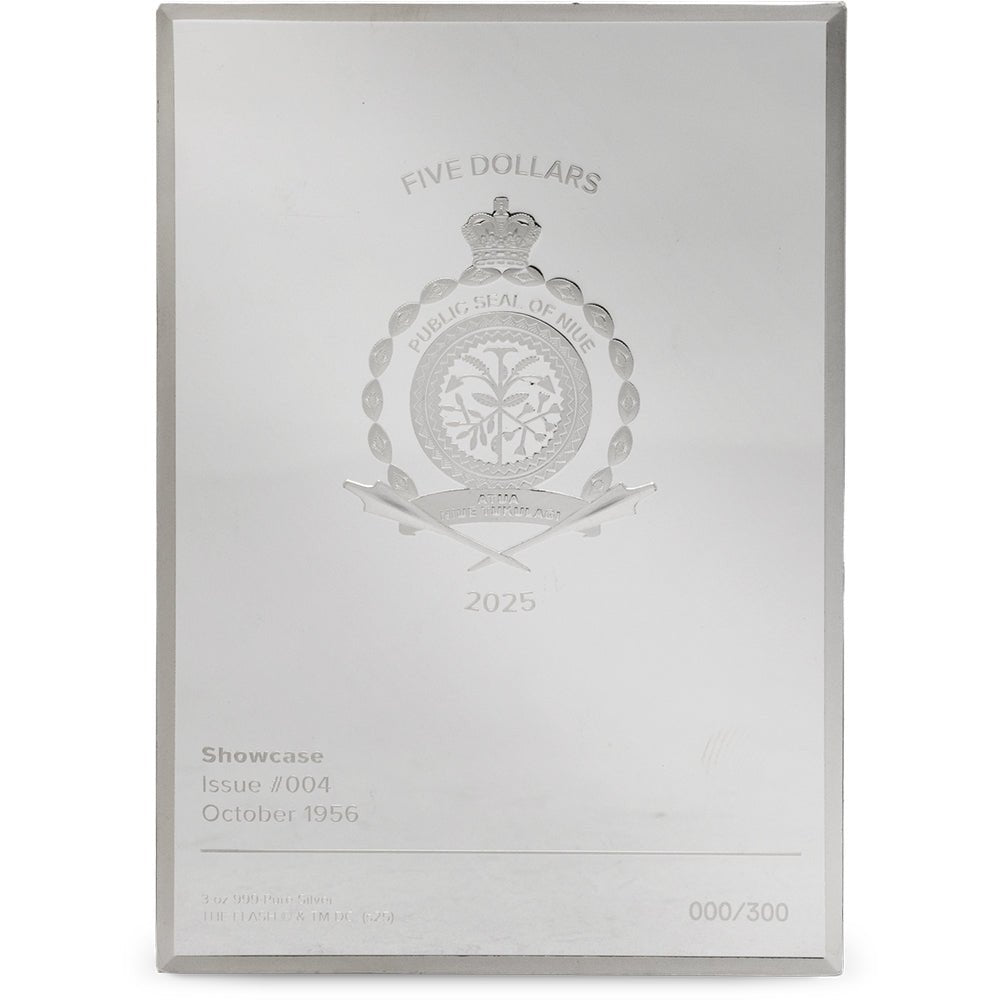 2025 DC 90th Anniversary - Silver Age - Showcase #4 3oz Silver Collectible Coin Obverse