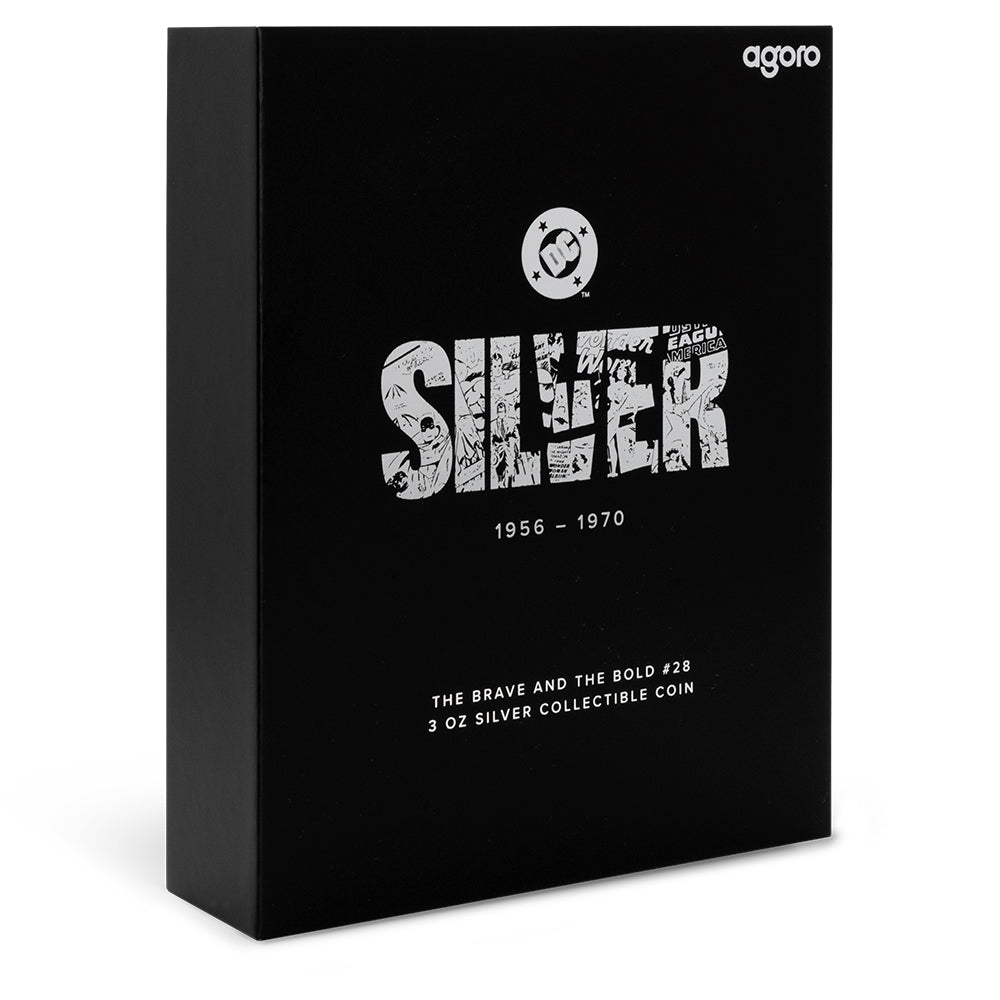 2025 DC 90th Anniversary - Silver Age - The Brave And The Bold #28 3oz Silver Collectible Coin Shipper