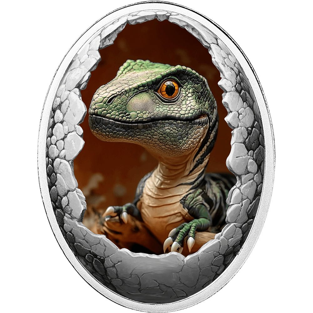 2025 Dinosauria - Tyrannosaurus Rex Silver Proof Lenticular Coin
