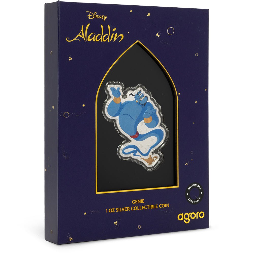 2025 Disney Aladdin - Genie 1oz Silver Collectible Coin Shipper