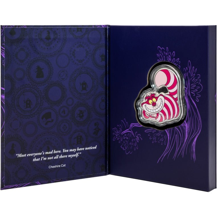 2025 Disney Alice In Wonderland - Cheshire Cat 2oz Silver Coin - Direct Coins