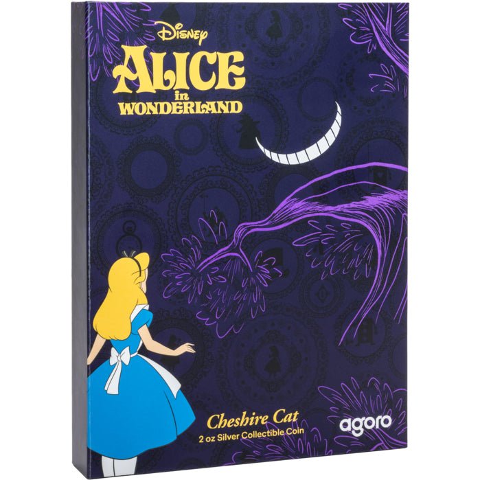 2025 Disney Alice In Wonderland - Cheshire Cat 2oz Silver Coin - Direct Coins