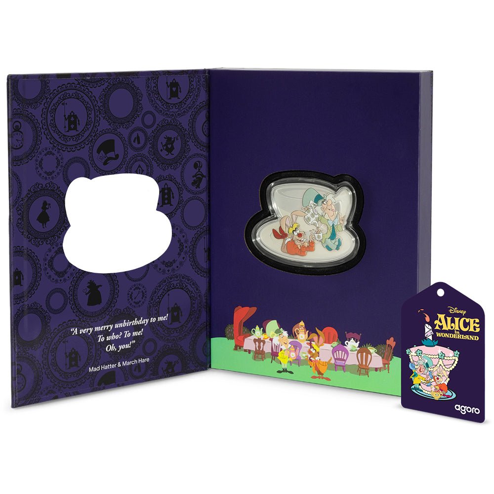 2025 Disney Alice In Wonderland - Mad Hatter's Tea Party 2oz Silver Coin - Direct Coins