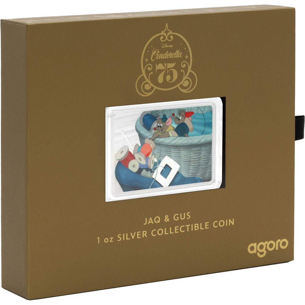 2025 Disney Cinderella 75th Anniversary - Jaq & Gus 1oz Silver Coin - Direct Coins