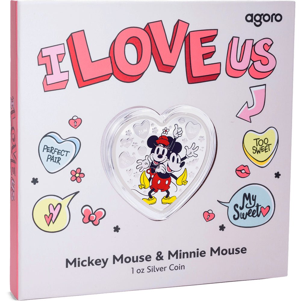 2025 Disney I Love Us - Mickey Mouse & Minnie Mouse 1oz Silver Coin - Direct Coins