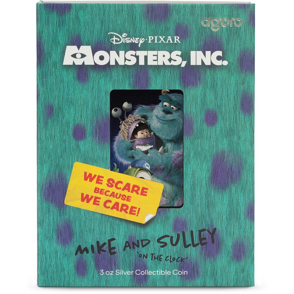2025 Disney Pixar Monsters, Inc. Mike & Sulley 3oz Silver Coin - Direct Coins