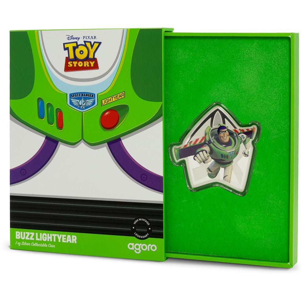 2025 Disney Pixar - Toy Story (1995) 30th Anniversary - Buzz 1oz Silver Coin Case