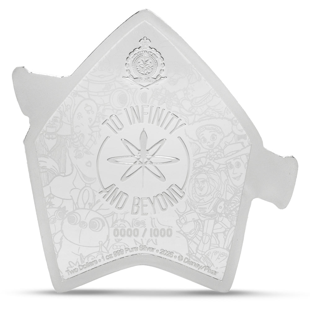 2025 Disney Pixar - Toy Story (1995) 30th Anniversary - Buzz 1oz Silver Coin Obverse