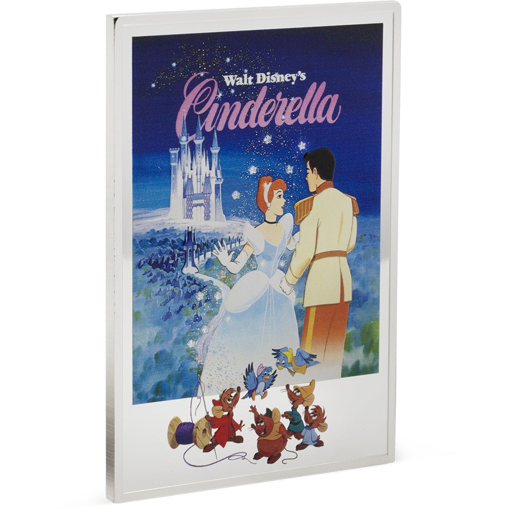 2025 Disney Princess - Cinderella 75th Anniversary Poster 10oz Silver Coin - Direct Coins