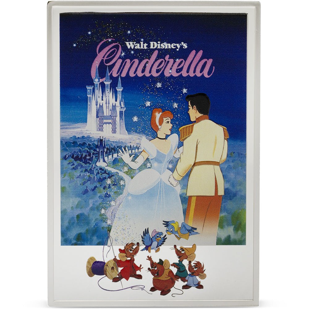 2025 Disney Princess - Cinderella 75th Anniversary Poster 10oz Silver Coin - Direct Coins