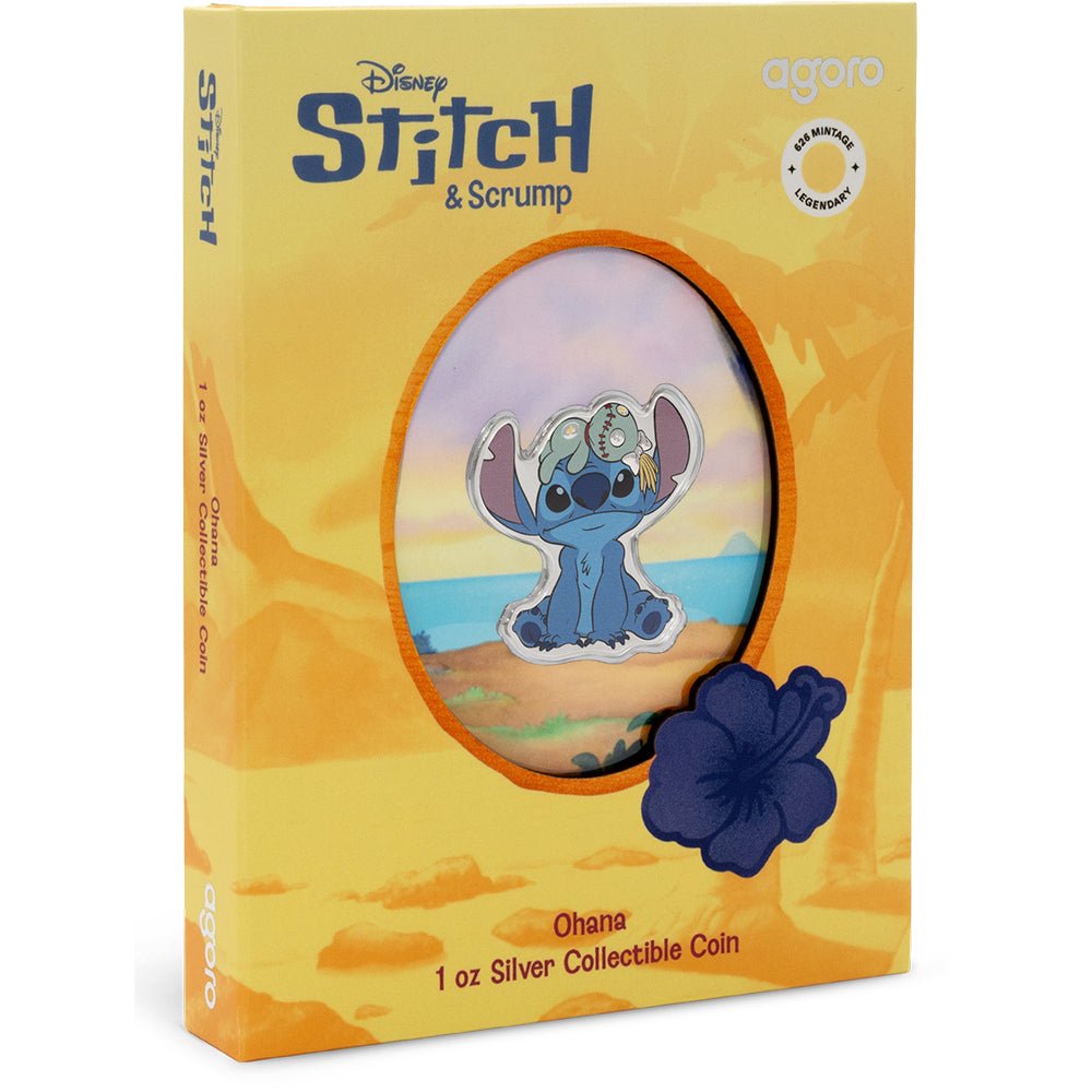 2025 Disney Stitch - Ohana 1oz Silver Coin Shipper