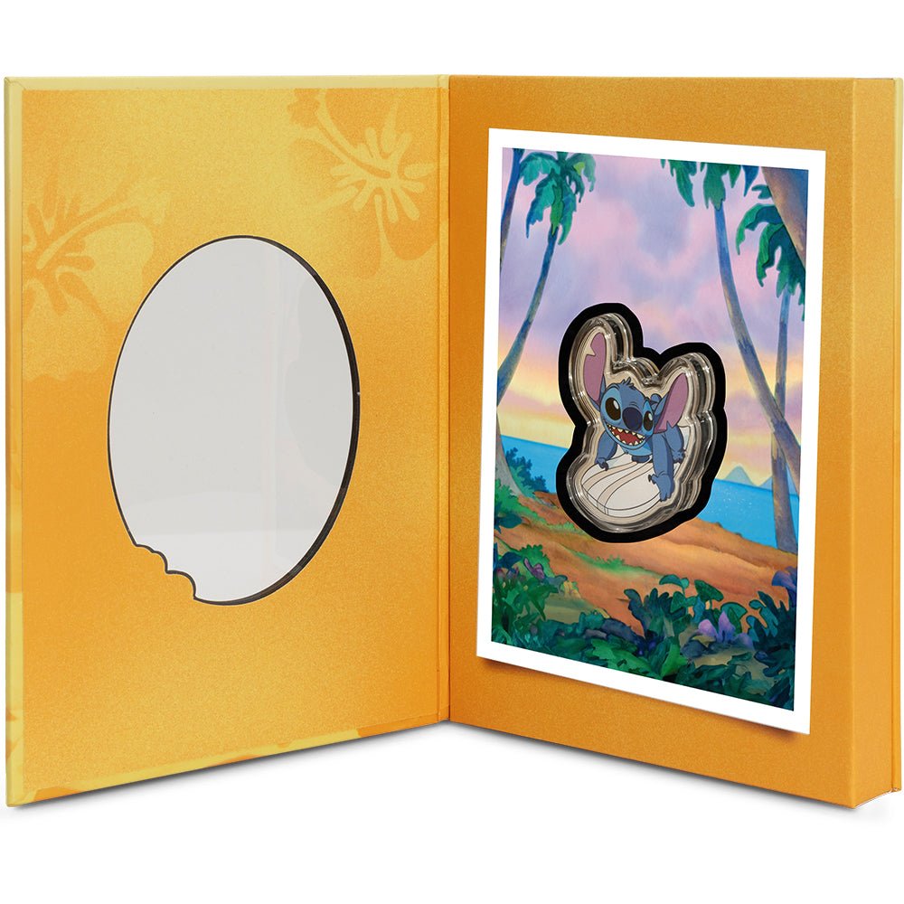 2025 Disney Stitch - Surf's Up 1oz Silver Coin Case