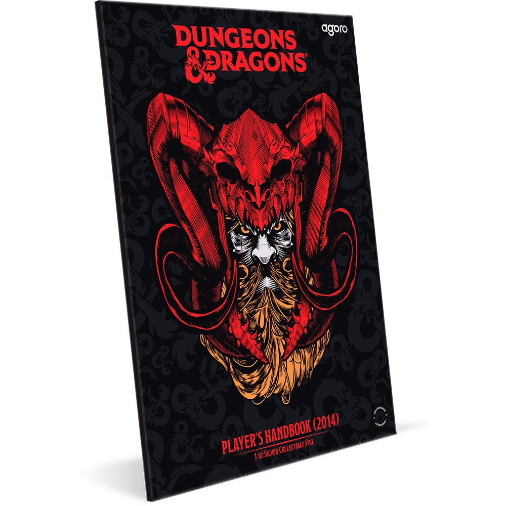 2025 Dungeons & Dragons - Player's Handbook (2014) 1oz Silver Collectible Foil Shipper