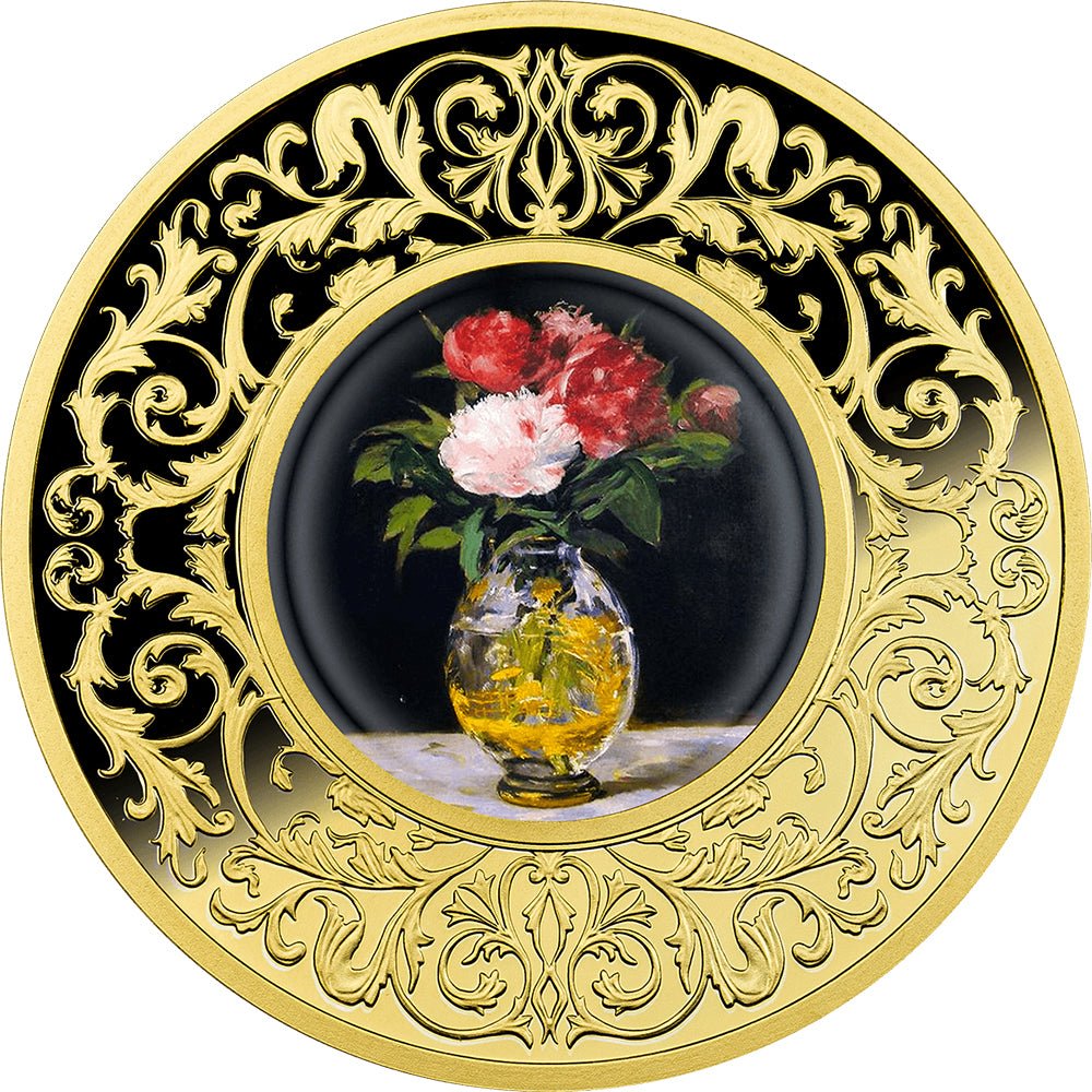 2025 Edouard Manet - Bouquet Of Flowers Silver Gilded Proof Coin