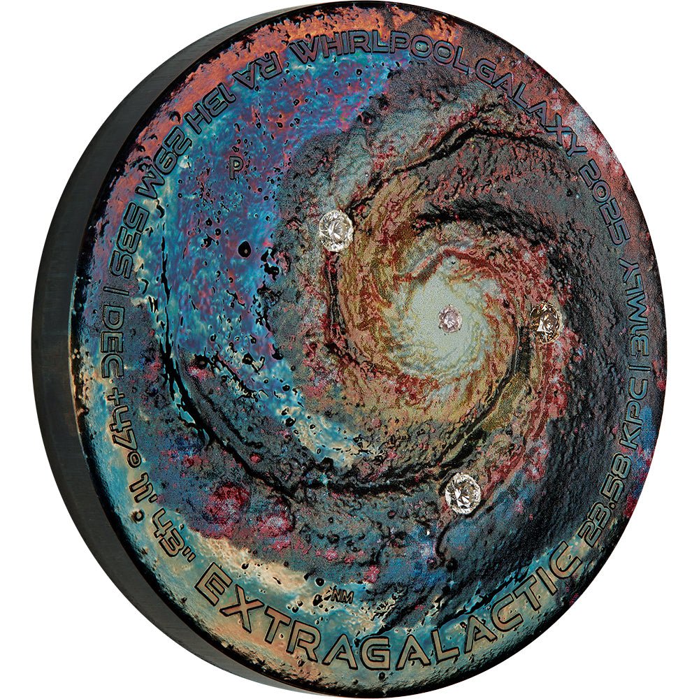 2025 Extragalactic 5oz Silver Patinaed Coloured Coin