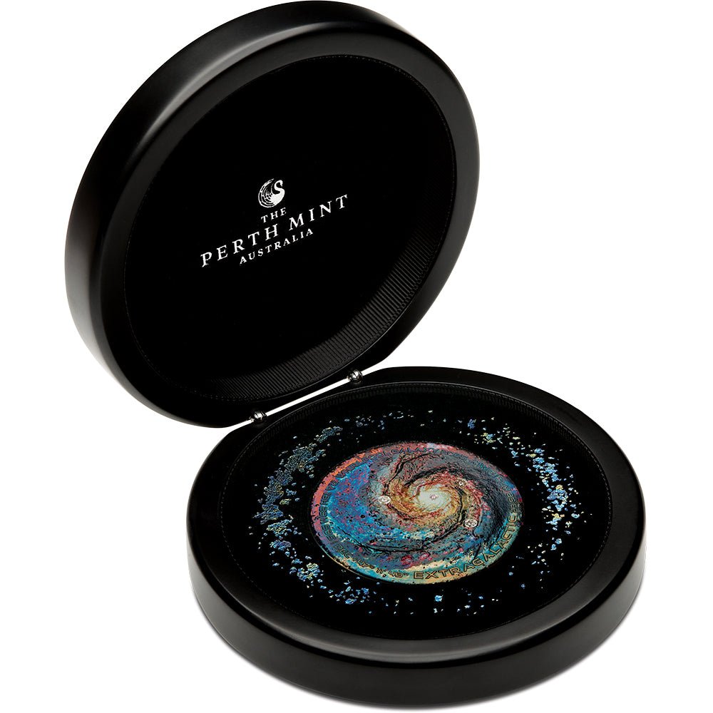 2025 Extragalactic 5oz Silver Patinaed Coloured Coin Case