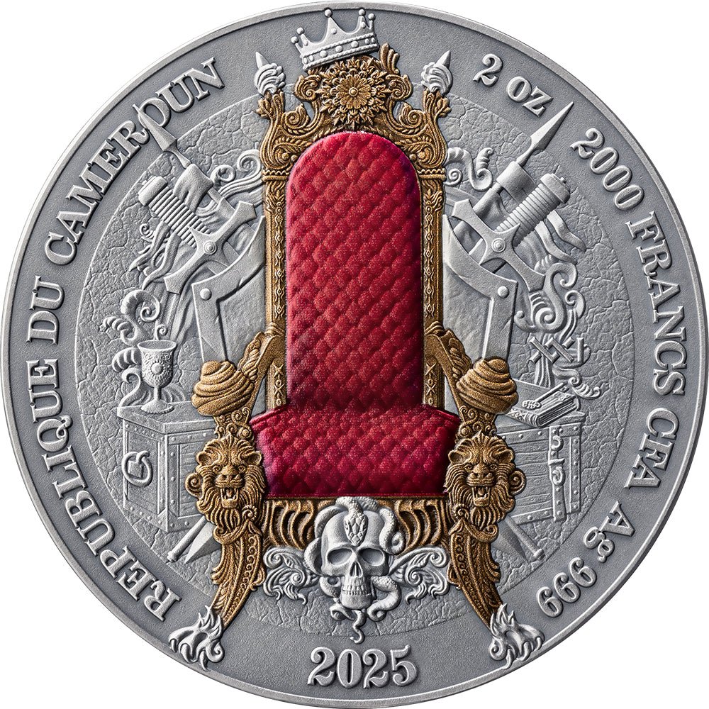 2025 French Empire 2oz Silver Antique Coin Obverse