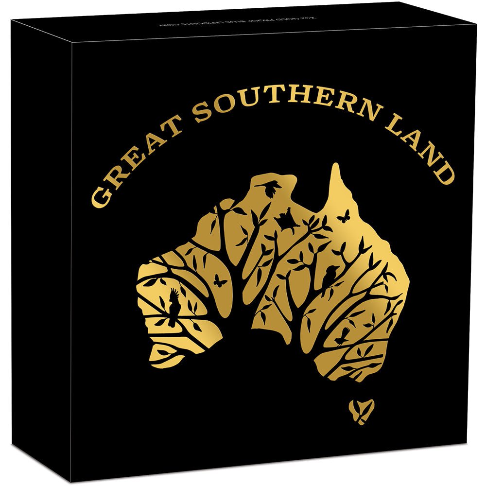 2025 Great Southern Land 2oz Gold Proof Blue Lepidolite Coin Shipper