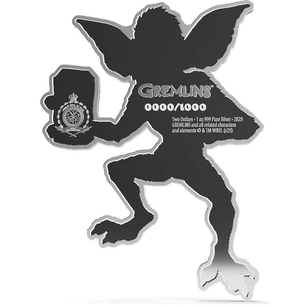2025 Gremlins™ Collectible 1oz Silver Coin Chase Obverse