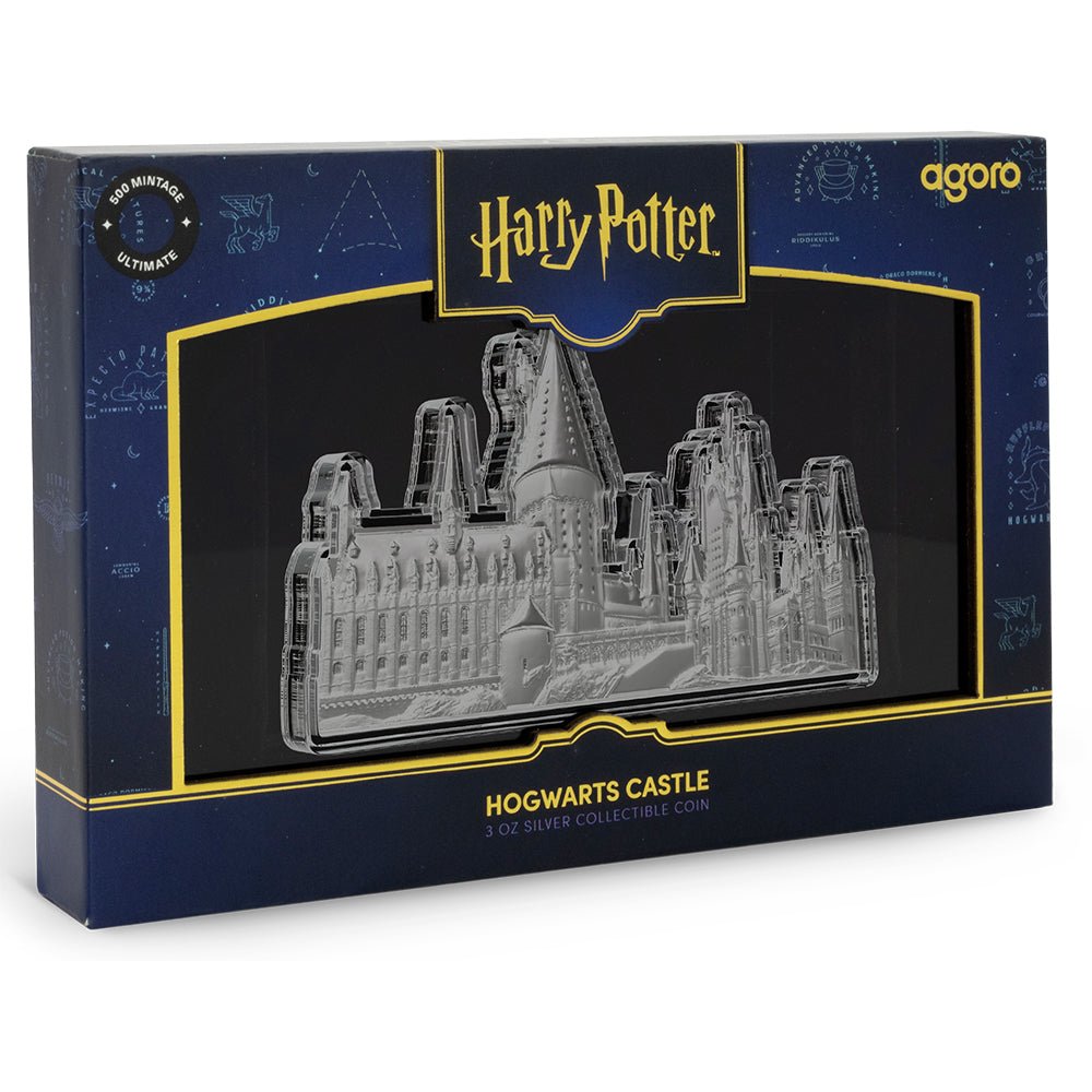 2025 HARRY POTTER™ - Hogwarts Castle 3oz Silver Collectible Coin Shipper