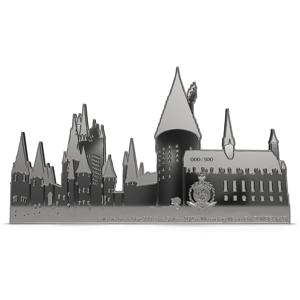 2025 HARRY POTTER™ - Hogwarts Castle 3oz Silver Collectible Coin Obverse