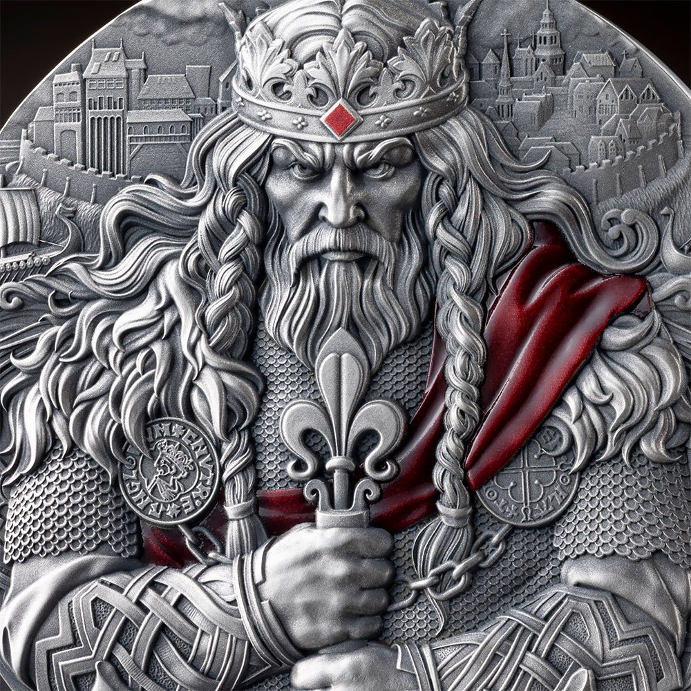 2025 King Cnut The Great 2oz Silver Antique Coin Detail