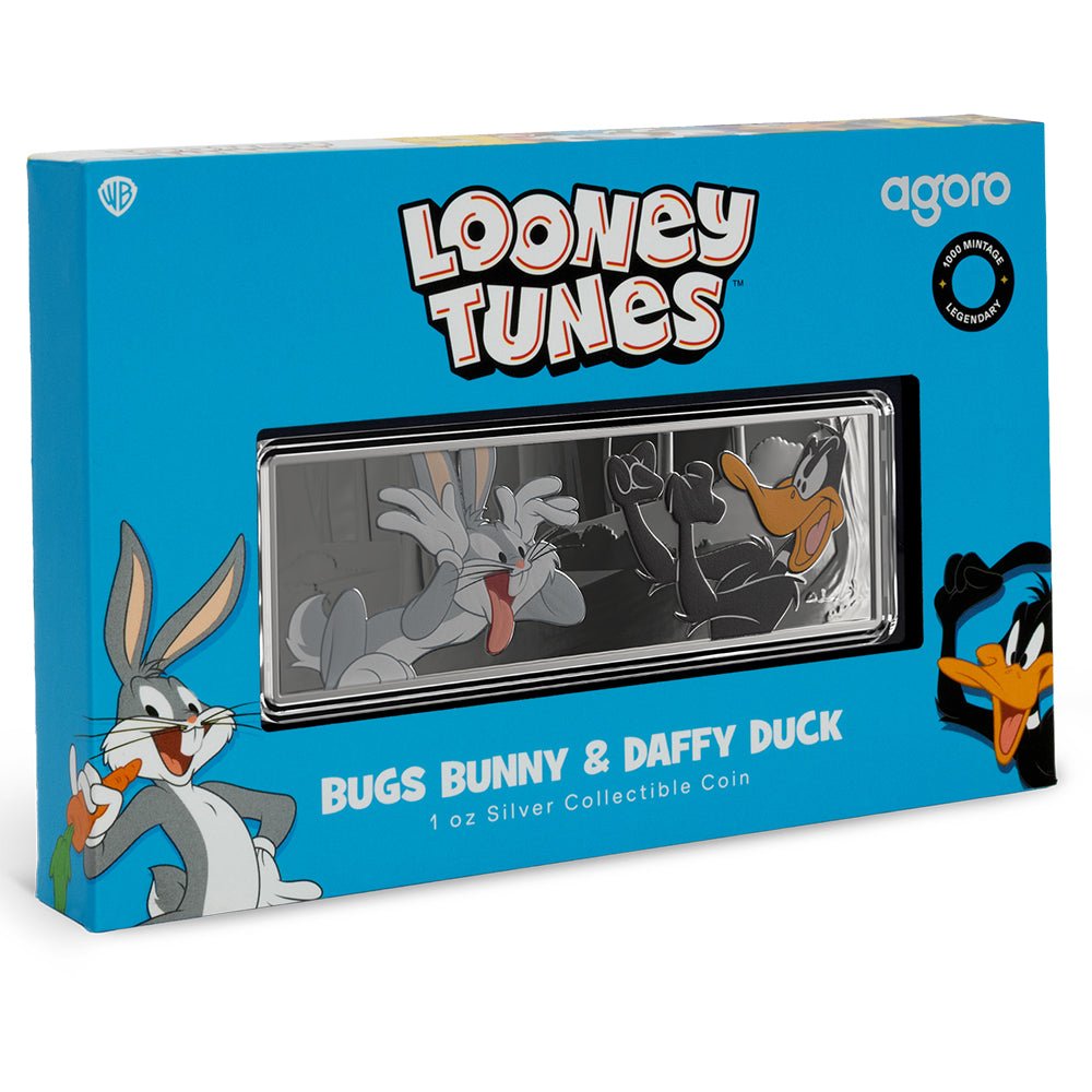 2025 Looney Tunes™ - Bugs Bunny & Daffy Duck 1oz Silver Coin Shipper