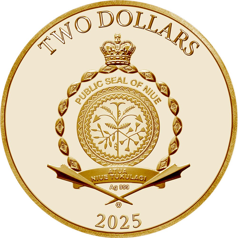 2025 Maneki-Neko 1oz Silver Proof Coin Obverse