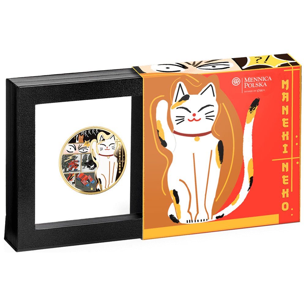 2025 Maneki-Neko 1oz Silver Proof Coin Shipper