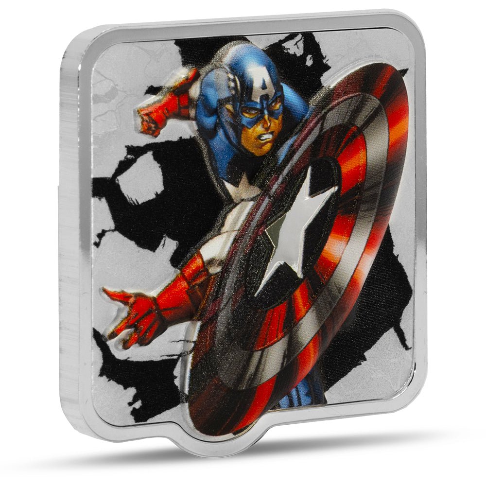 2025 Marvel - Captain America 'Clang' 2oz Silver Collectible Coin