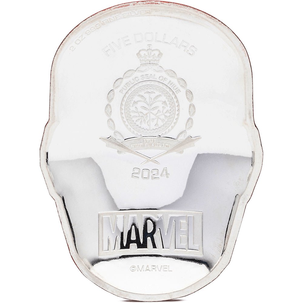 2025 Marvel – Iron Man Helmet 2oz Silver Coin - Direct Coins
