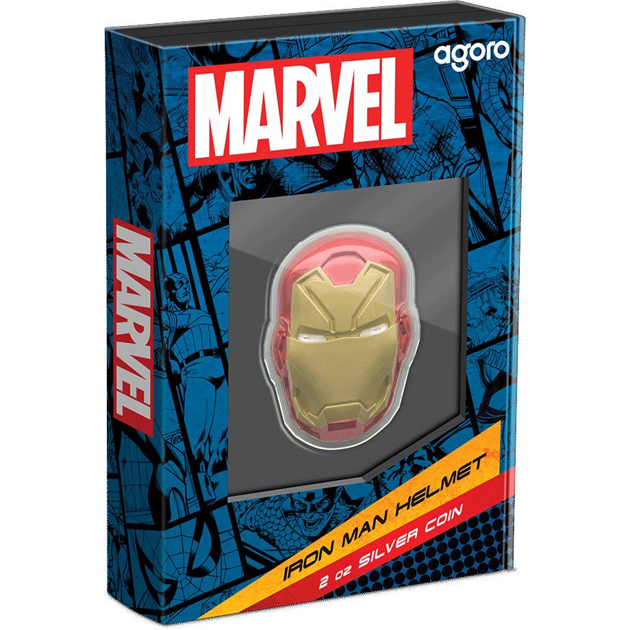 2025 Marvel – Iron Man Helmet 2oz Silver Coin - Direct Coins