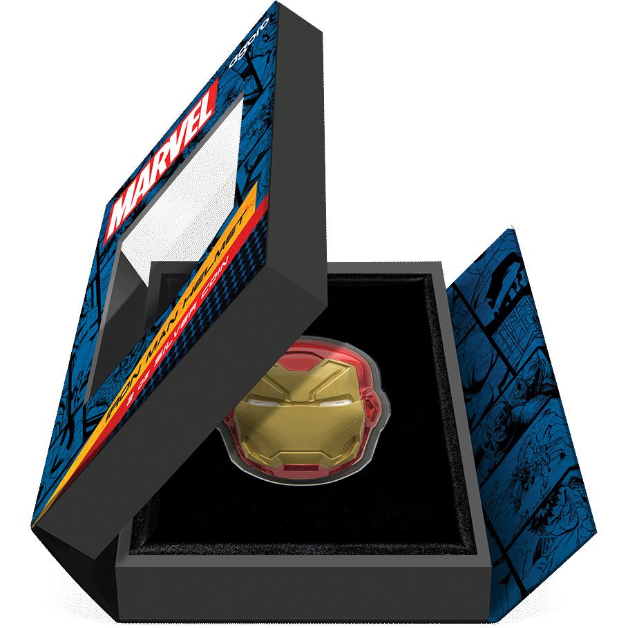 2025 Marvel – Iron Man Helmet 2oz Silver Coin - Direct Coins