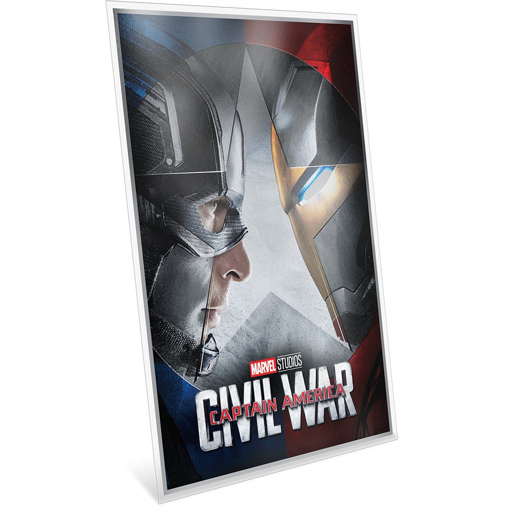 2025 Marvel - The Infinity Saga Phase Three - Captain America: Civil War 1.5oz Silver Foil Angle