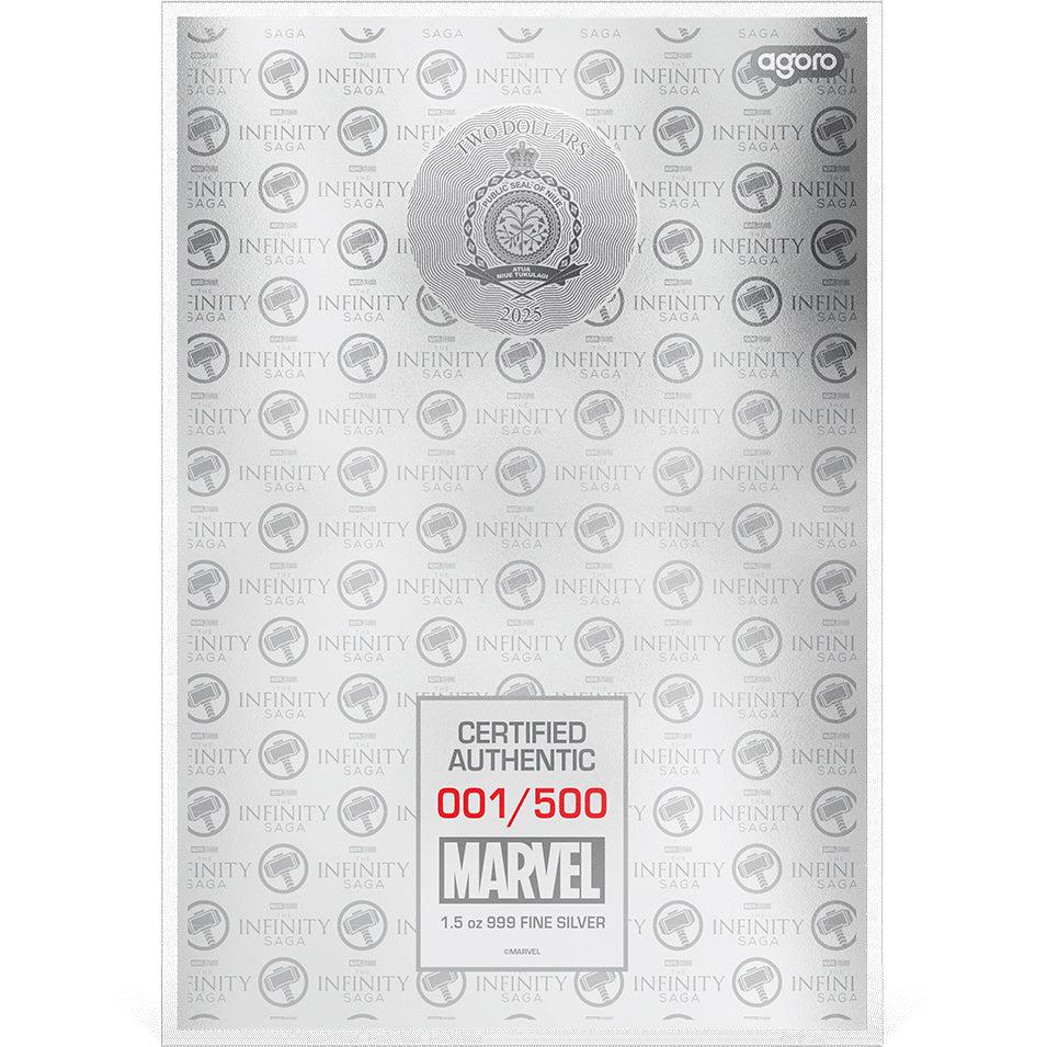 2025 Marvel - The Infinity Saga Phase Two - Thor: The Dark World 1.5oz Silver Foil - Direct Coins