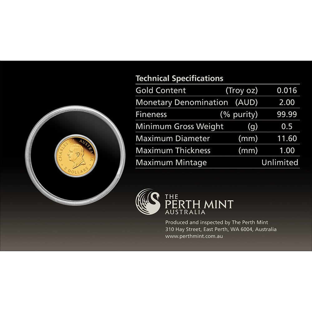 2025 Mini Roo 0.5g Gold Proof Coin In Card - Direct Coins