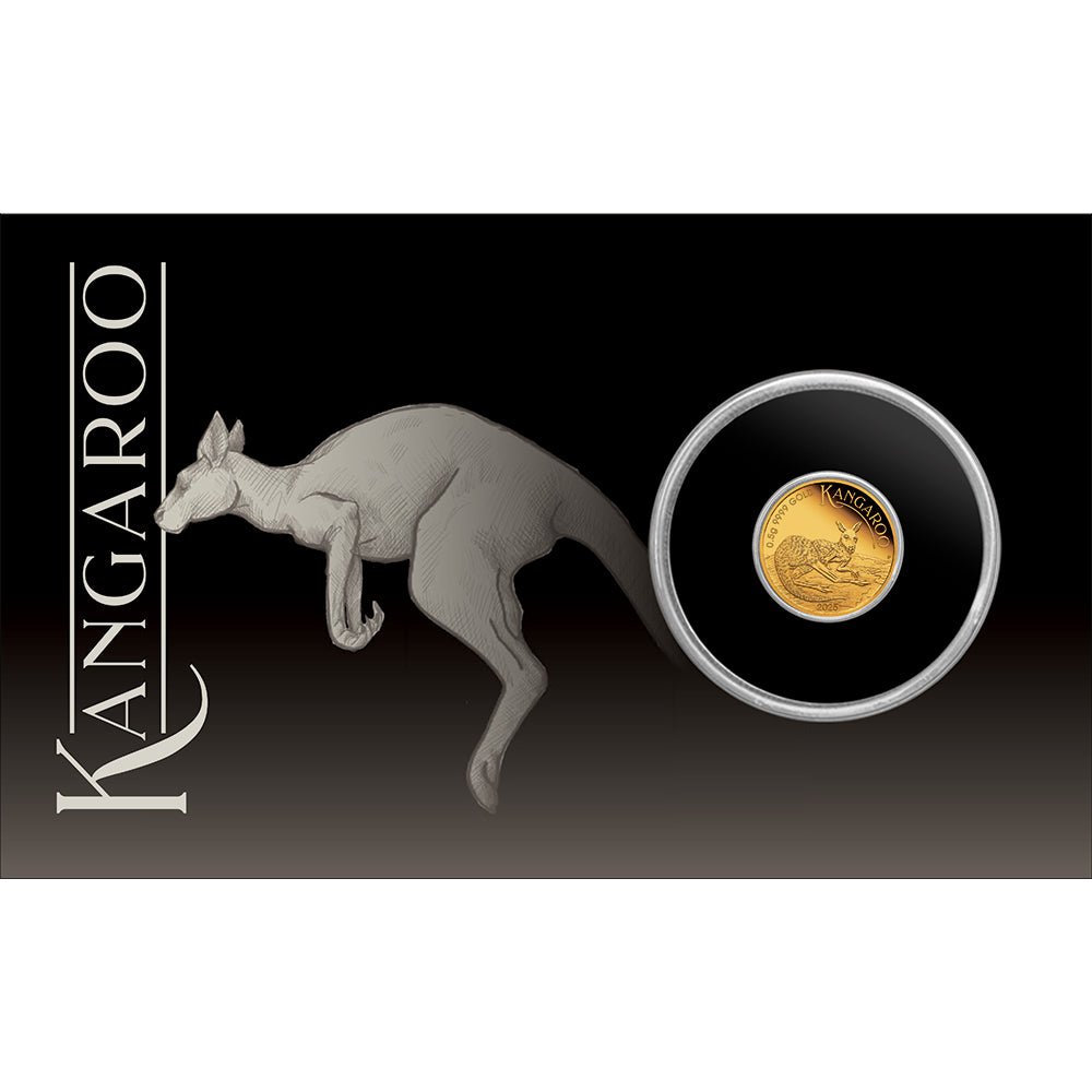 2025 Mini Roo 0.5g Gold Proof Coin In Card - Direct Coins