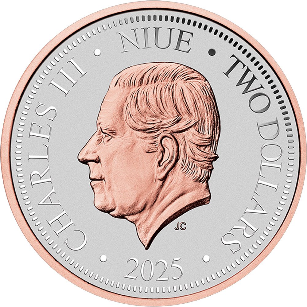2025 Native Impressions - Kookaburra 1oz Silver Super Incused Rose Gold Coin - Direct Coins