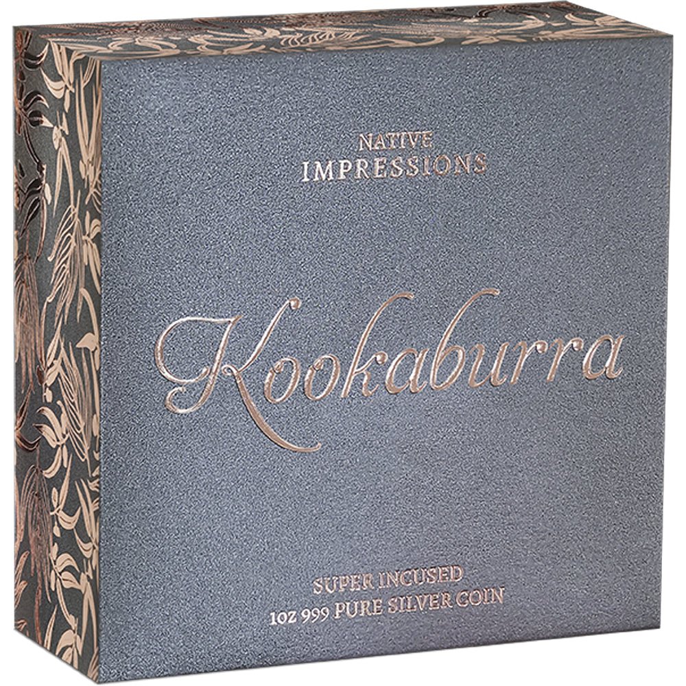 2025 Native Impressions - Kookaburra 1oz Silver Super Incused Rose Gold Coin - Direct Coins