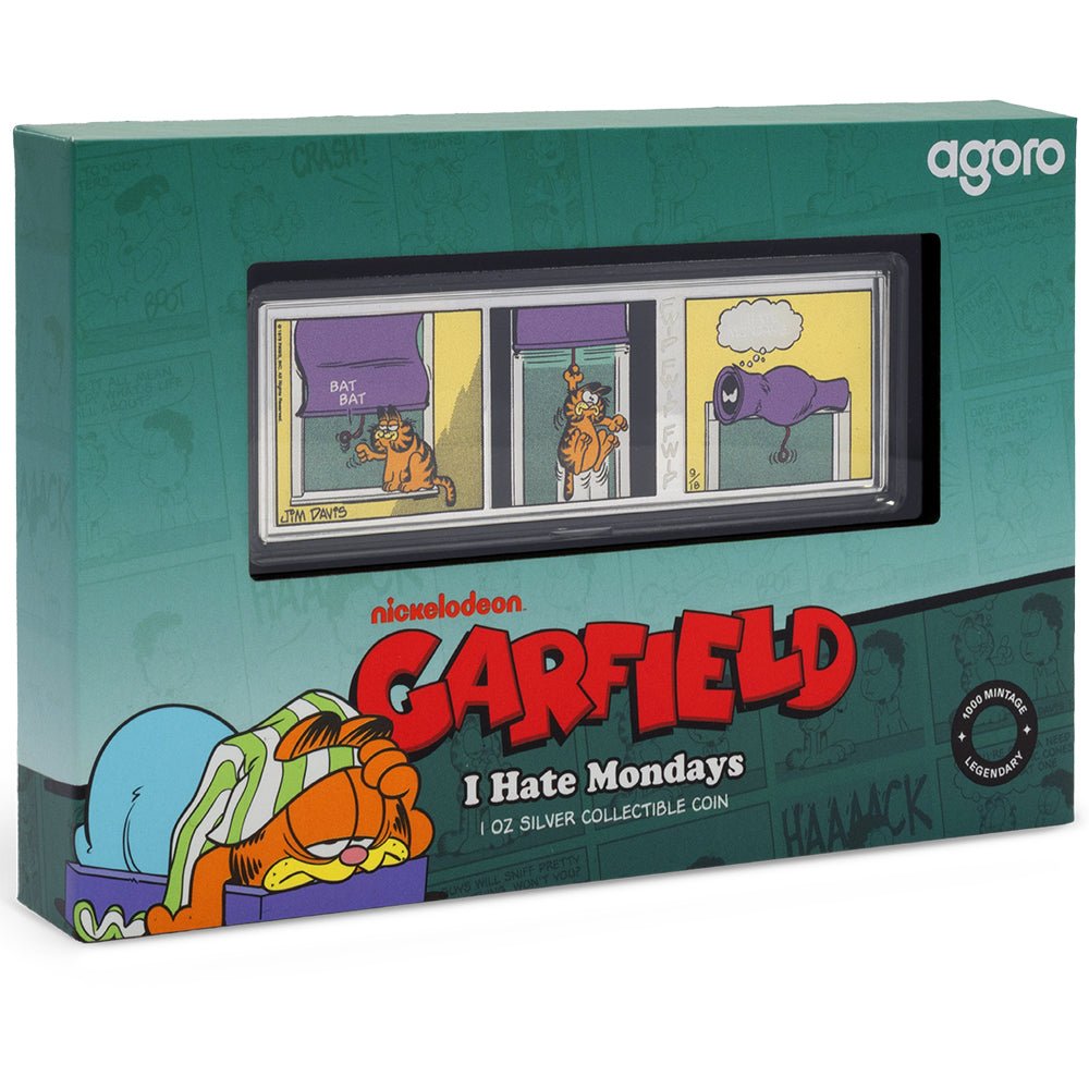 2025 Nickelodeon - Garfield 'I Hate Mondays' 1oz Silver Coin Shipper