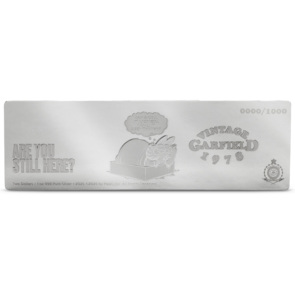 2025 Nickelodeon - Garfield 'I Hate Mondays' 1oz Silver Coin Obverse